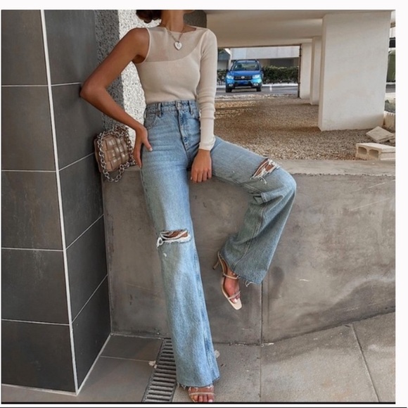 Zara | Jeans | Zara High Waist Full 
